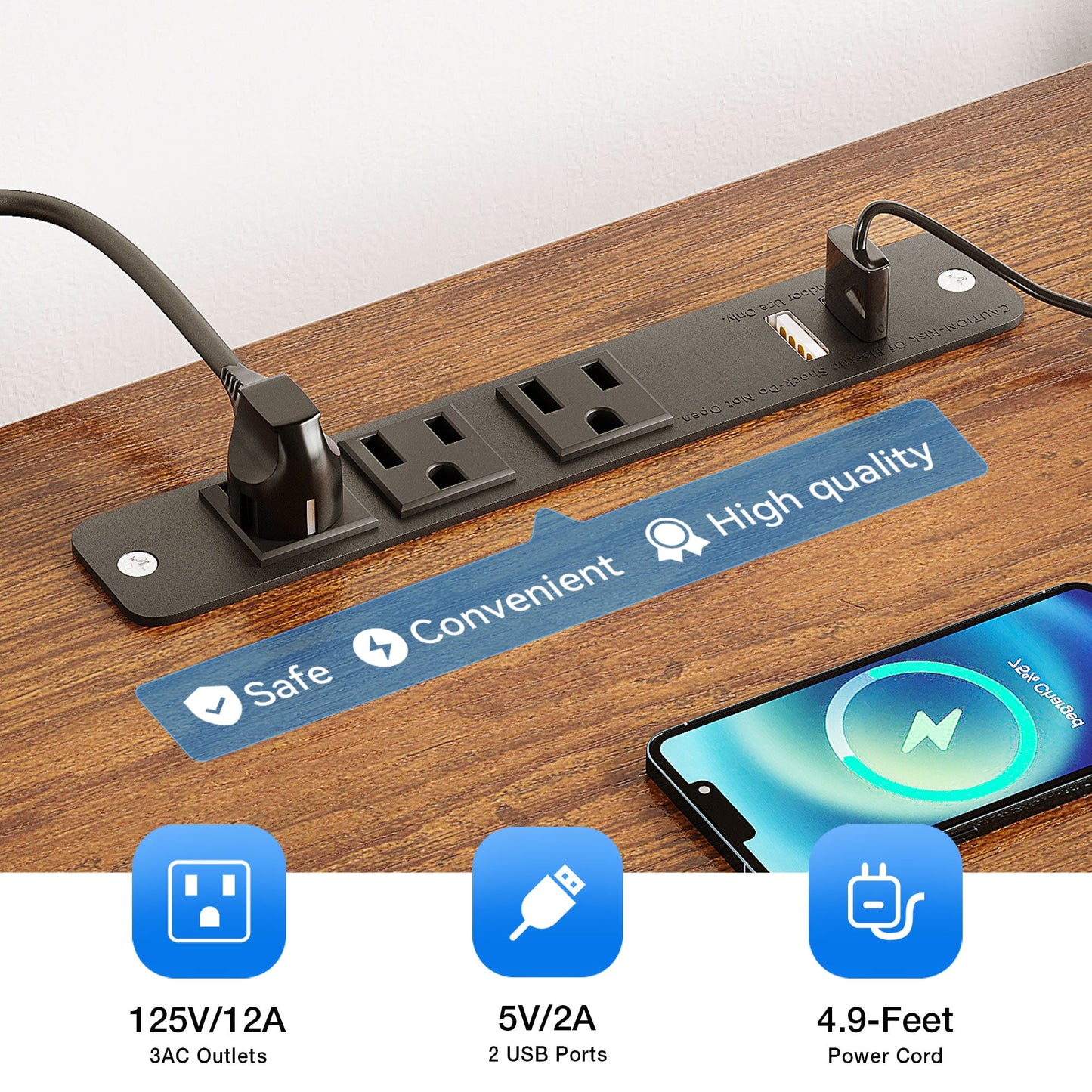 Sofanext TV Stand for up to 65 Inch TV, 87" Entertainment Center with Power Outlets & LED Lights, Modern Media Console with Glass Shelf & 4 Fabric Drawers for Living Room Bedroom, Vintage